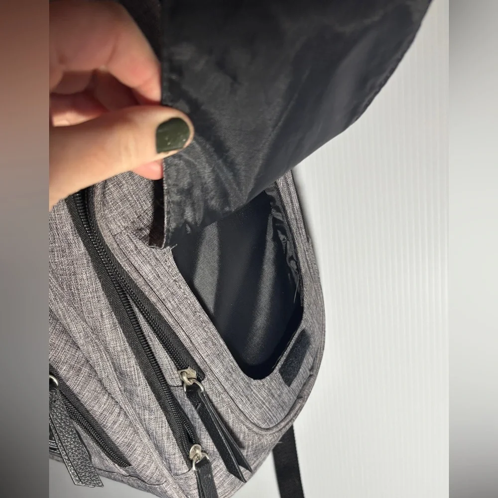 Baby boom gray diaper backpack